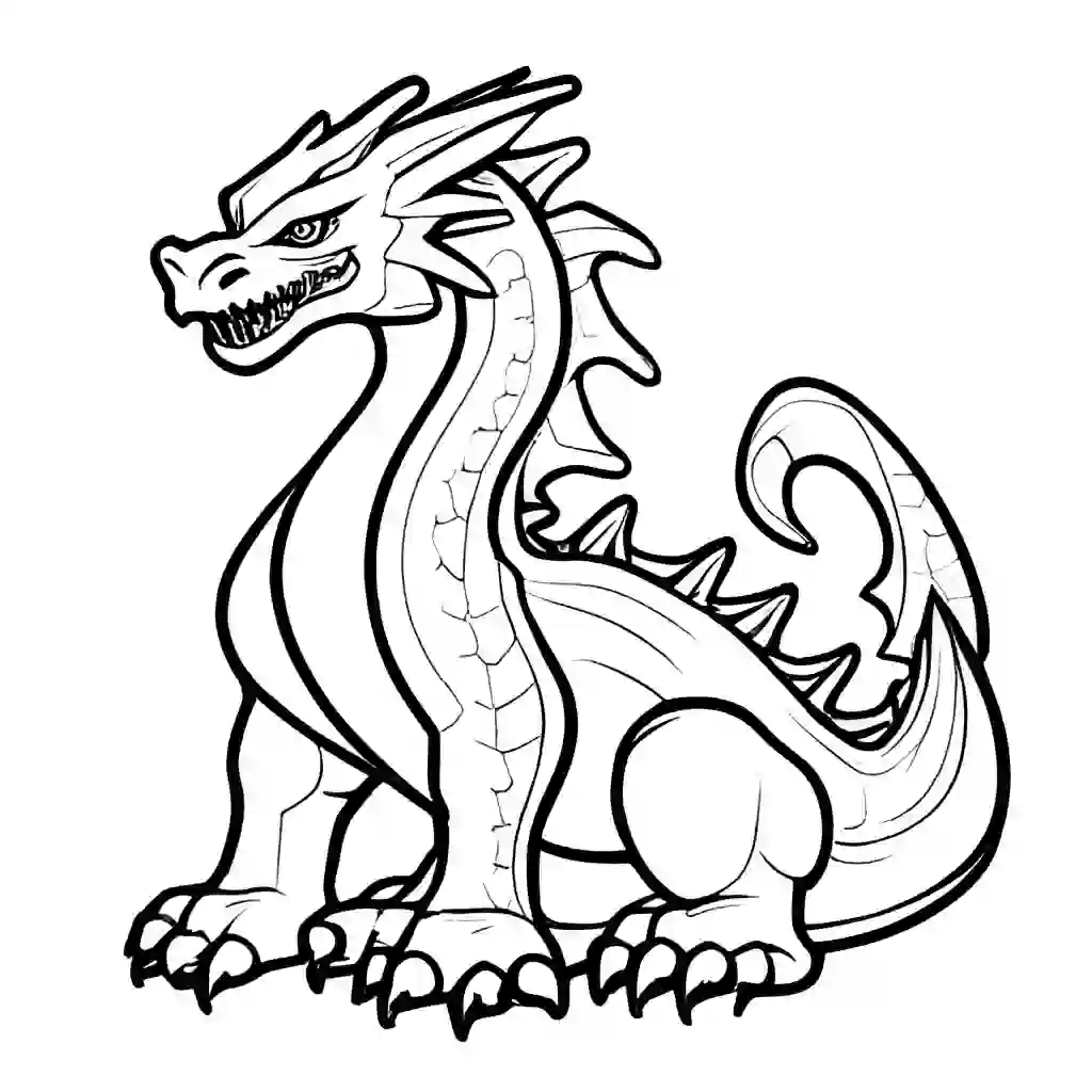 Sun Dragon coloring pages